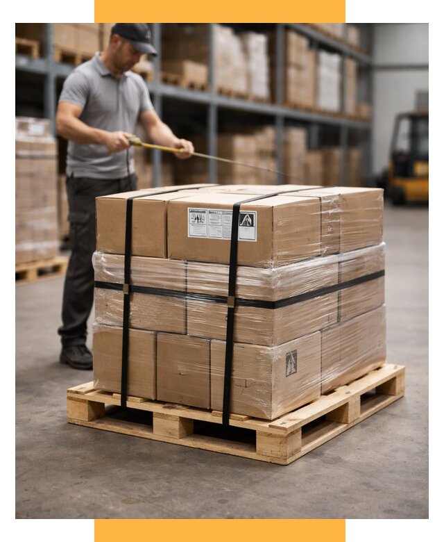 Упаковка и паллетирование грузов от 3619 р. | СетСервис-Шдр