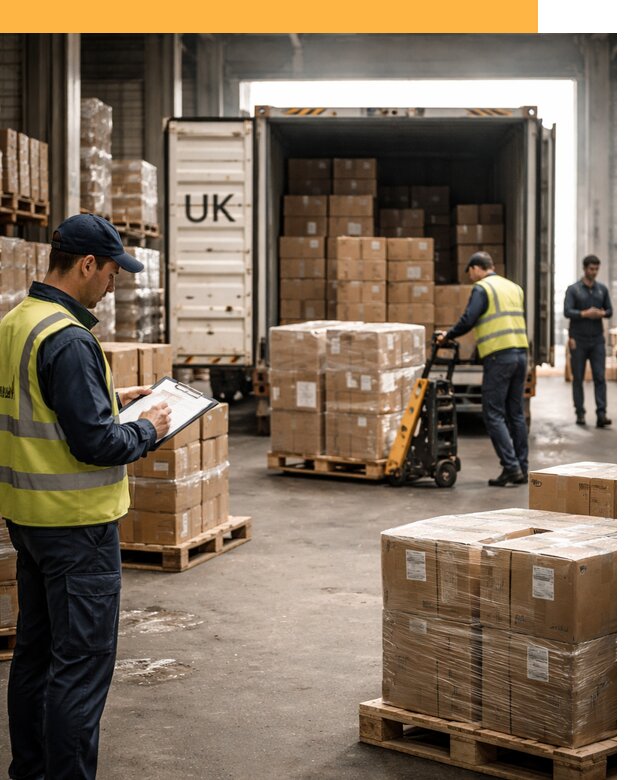 Доставка грузов из Великобритании с таможенным оформлением от 12926