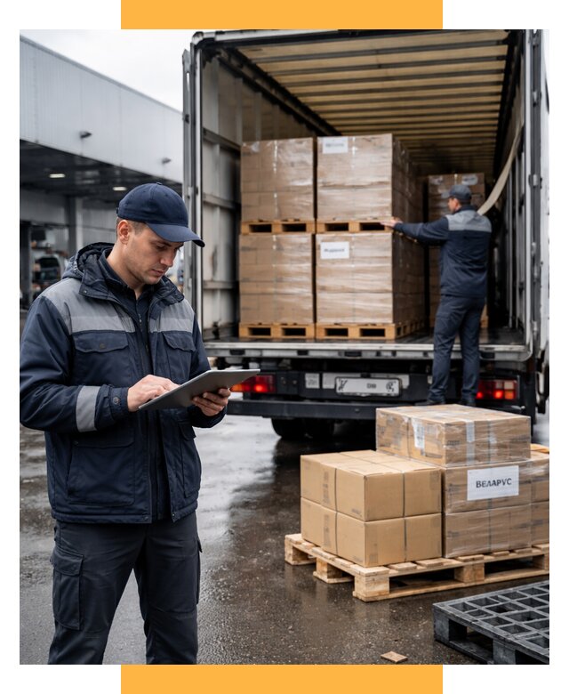 Доставка грузов из Беларуси от 15512 р. логистика СетСервис-Шдр