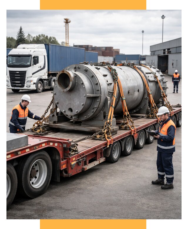 Перевозка тяжеловесных грузов под ключ от 155115 р. | СетСервис-Шдр